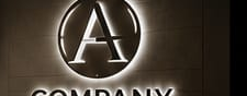 Интерьерный логотип A COMPANY